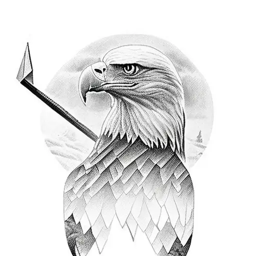 Gladiator Riding An Eagle Into Battle