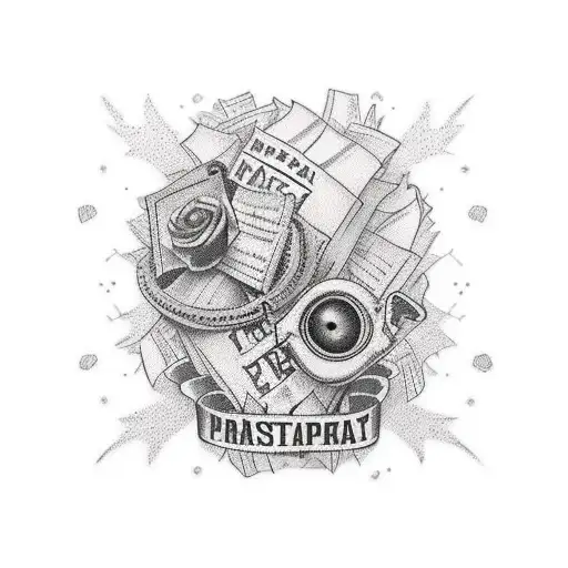 A Trash Polka Tattoo Inspired By A Favorite Book Cover