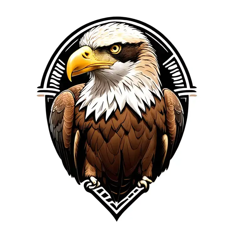 American Bald Eagle Perched