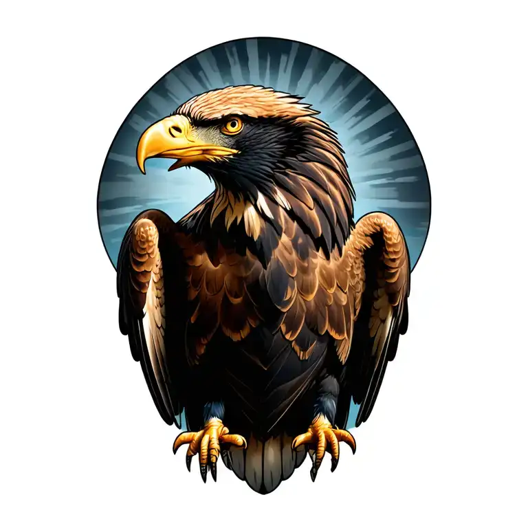 American Bald Eagle Wings Speread