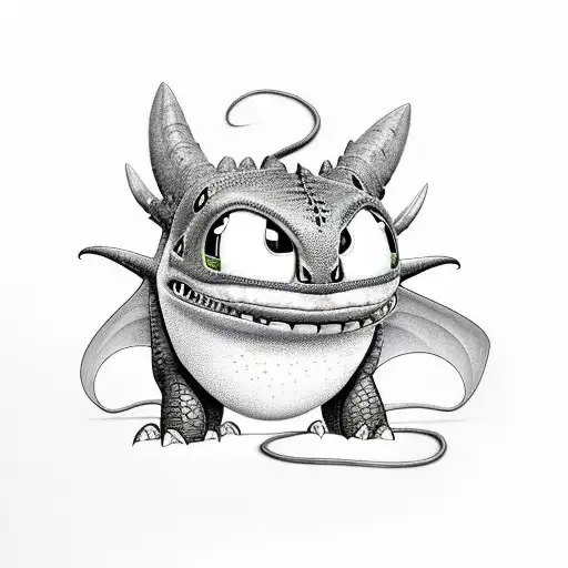 Toothless From How To Train Your Dragon