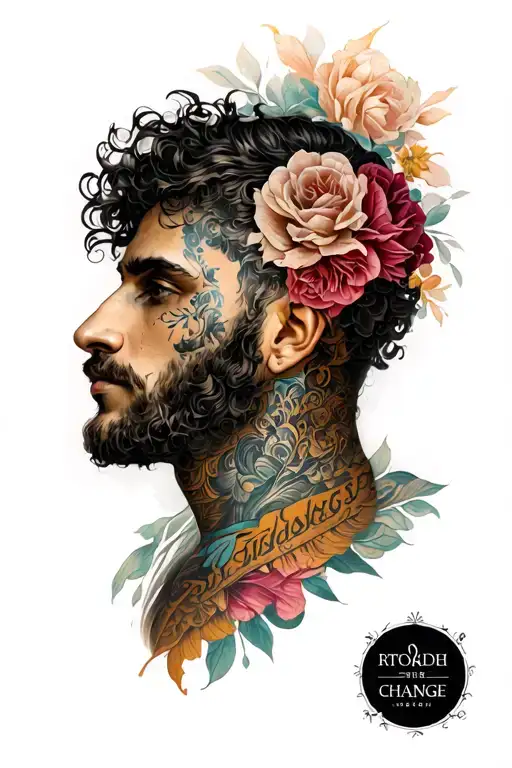 Male Renaissance Tattoo And Cycle Change Back Closure