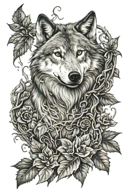 Wolf And Vines