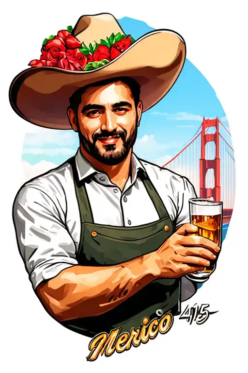 Golden Gate Bridge Mexican Bartender 415