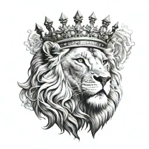 Lion Wearing Crown