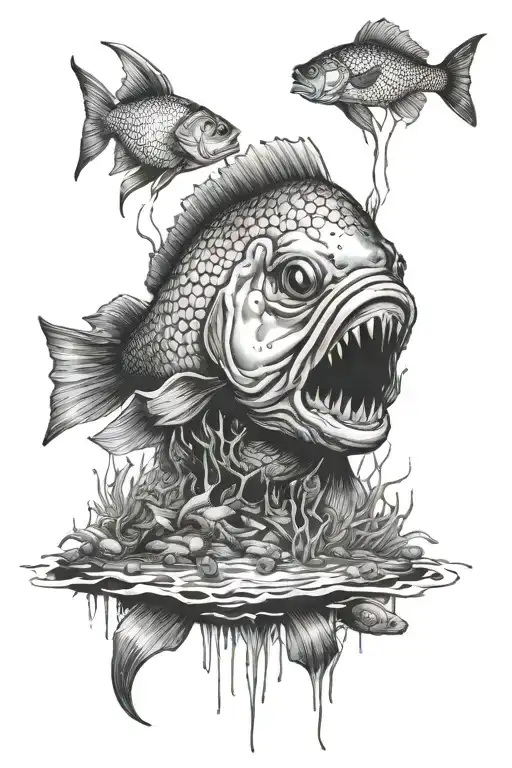 Fish Horror Movie Scene