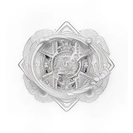 Heaven Gate Opening With Staircase