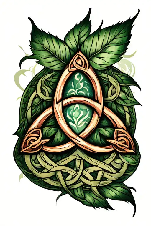Celtic Tree Of Life Triquetra