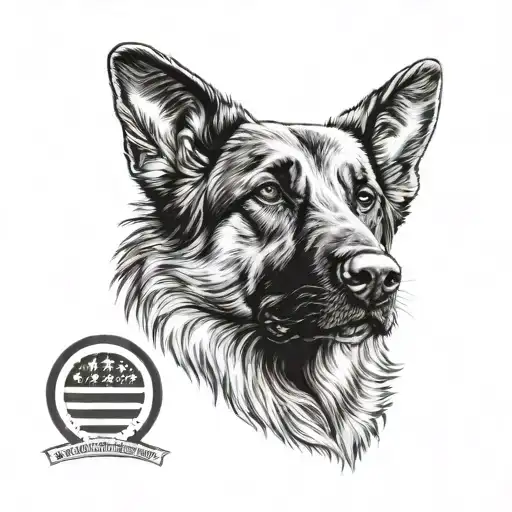 American Flag German Shepherd