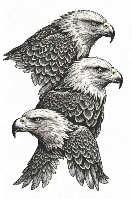 Eagle With Two Heads Looking