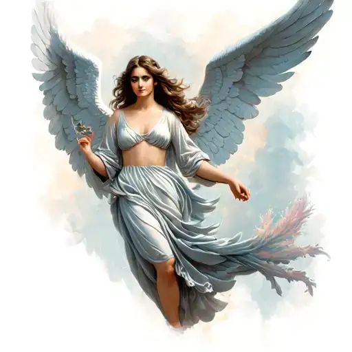 Female Angel Holding