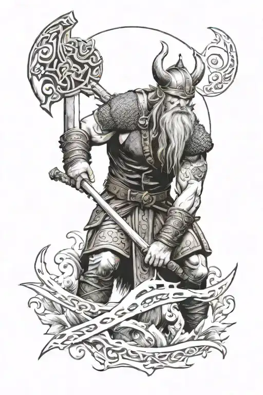 Viking With Sword
