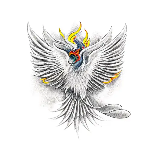 Phoenix Coming Out Of Ashes
