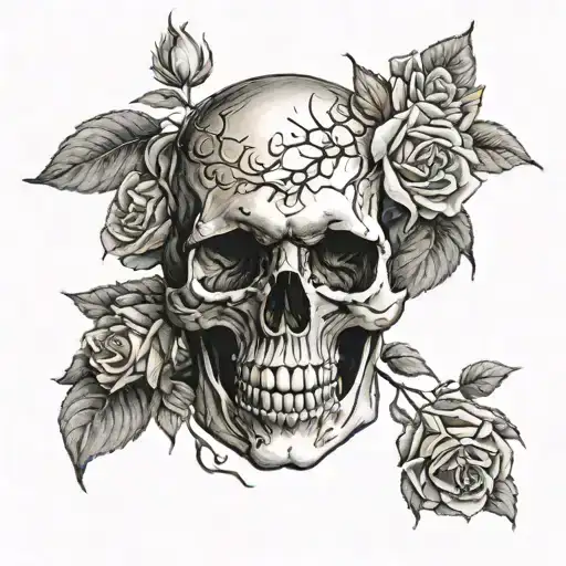 Skull And Roses