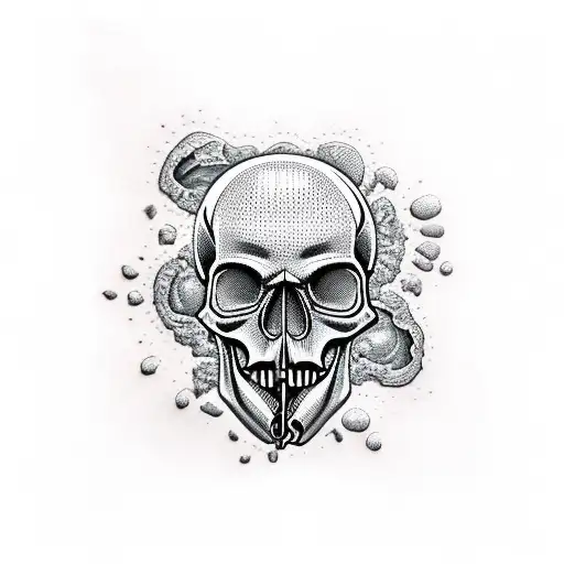 Skull Bleeding From Mouth