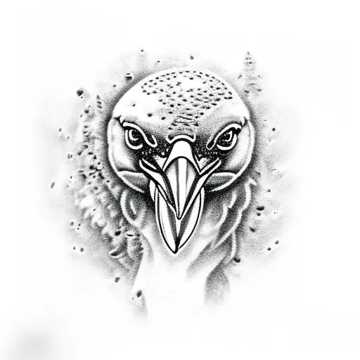 Raven With Aight Dots