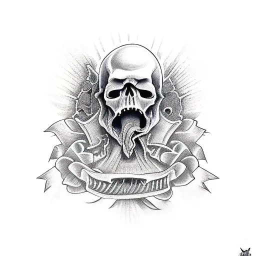 Dark Skull Motocycle