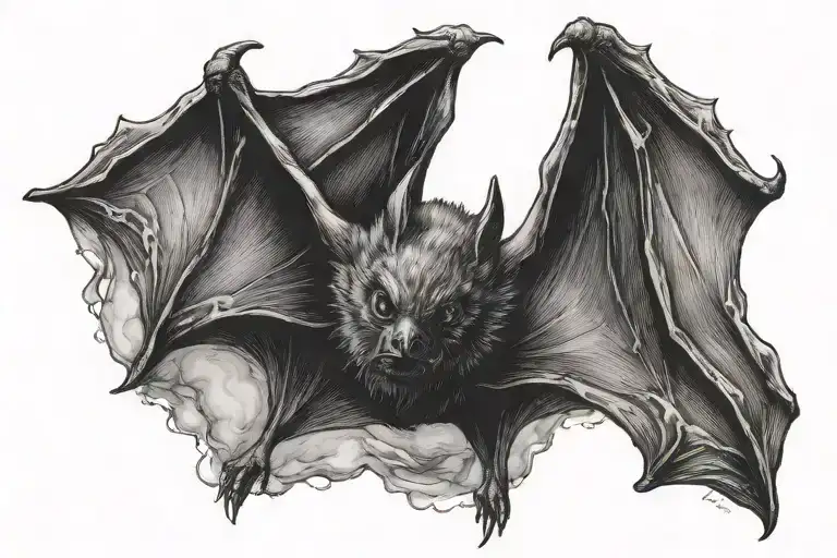 Bat Flying