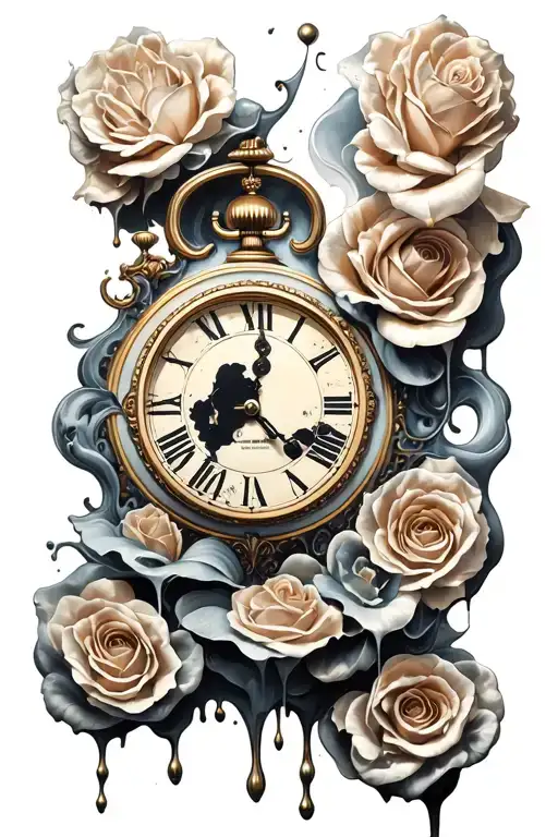 Surrealism Dali Melting Clock