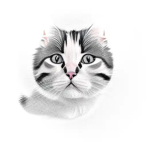 Overweight Cute Calico Cat