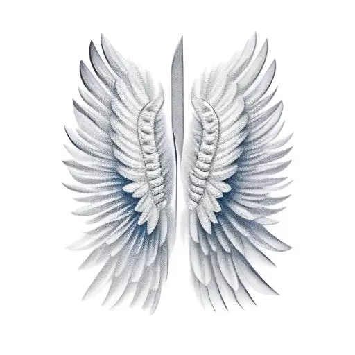 Angel Wings With Diamond