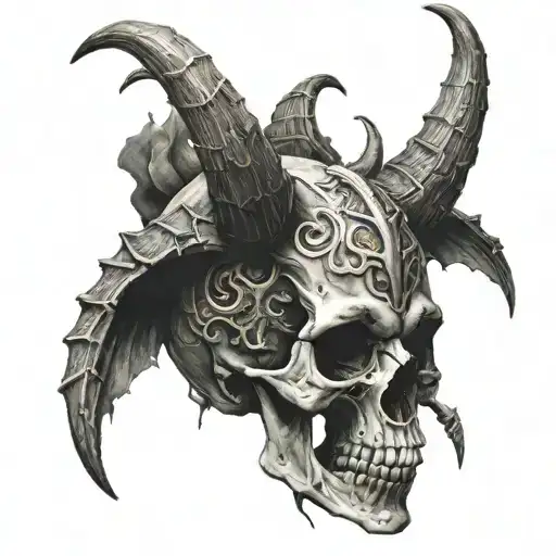 Demon Skull Horns