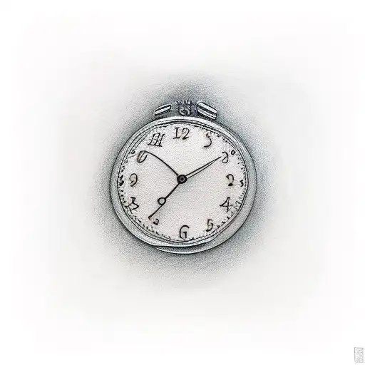 Babies Footsteps With Clock