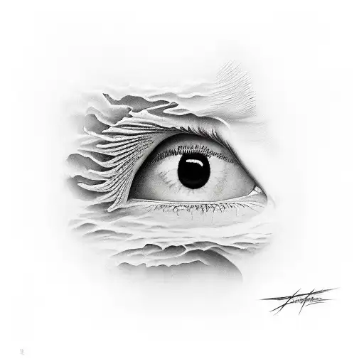 Fallen Angel Eye Painting By Alexandre Cabanel Tattoo Design