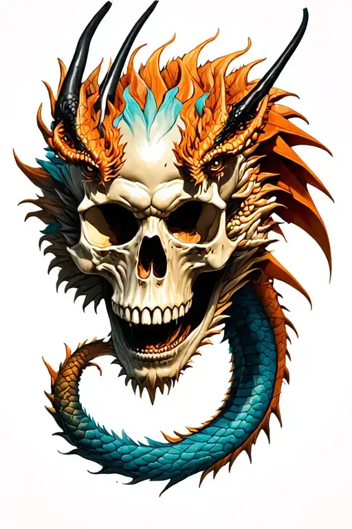 Skull And Dragon