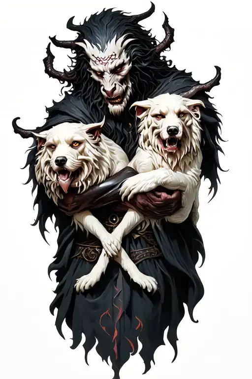 Hades Holding Cerberus