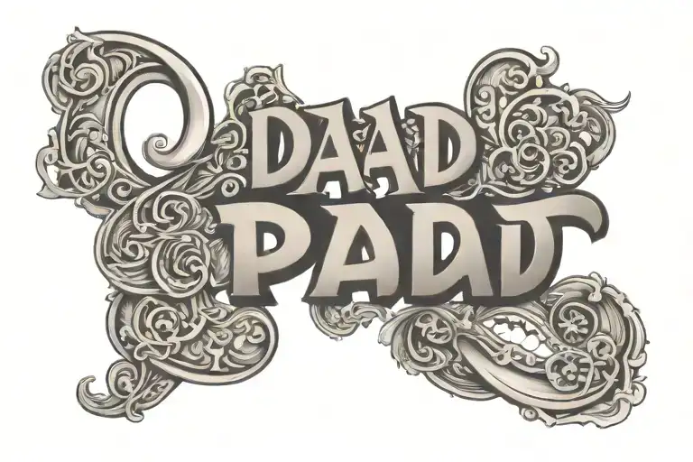 The Word Dad That Reads Pap Upside Down