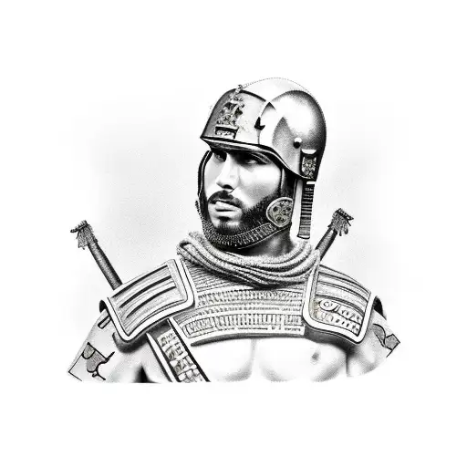 Roman Legionary On The Battlefield