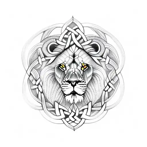 Lion With Celtic Knot