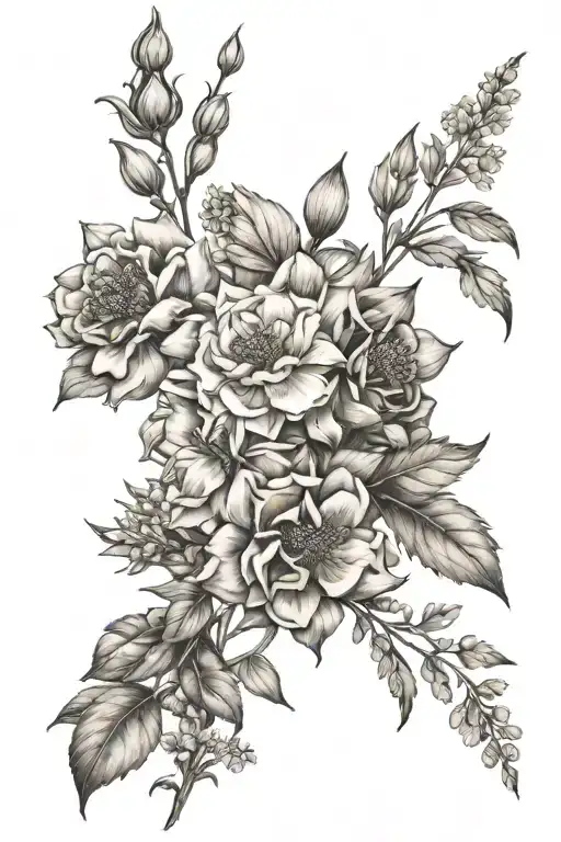 Birth Flower Bouquet