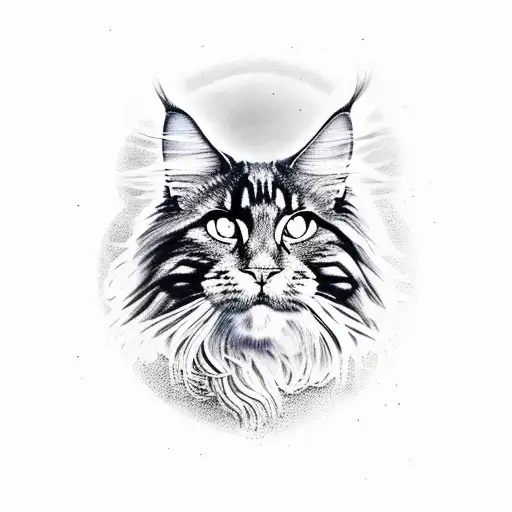 Black Maine Coon Space