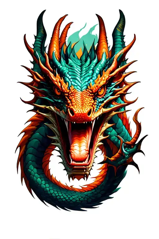 Dragon Hand Tattoo Design