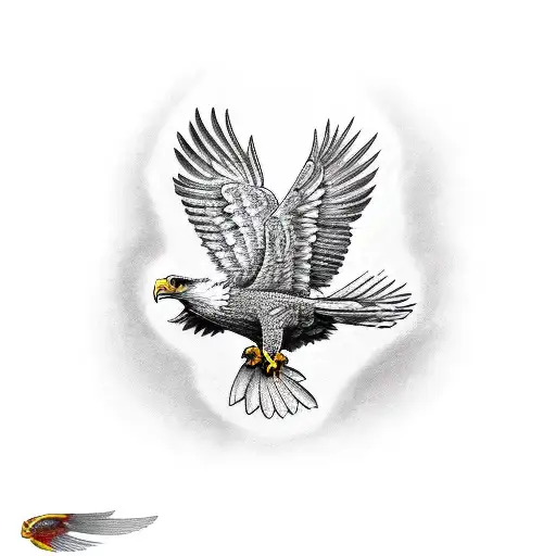 An Eagle Which Fly Away From His House