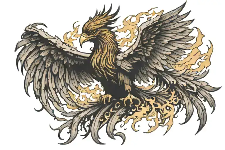 Phoenix Rising From Ashes