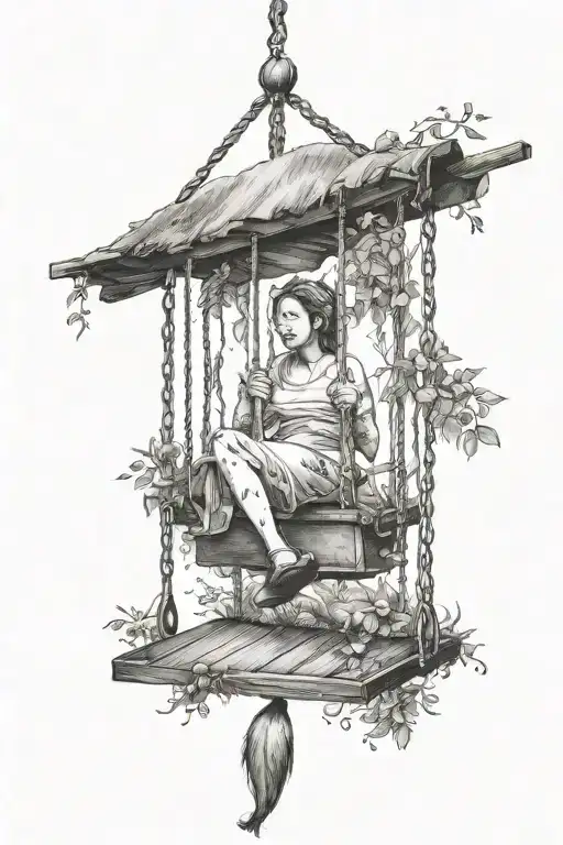 Swing Hanging With Word Umpepe