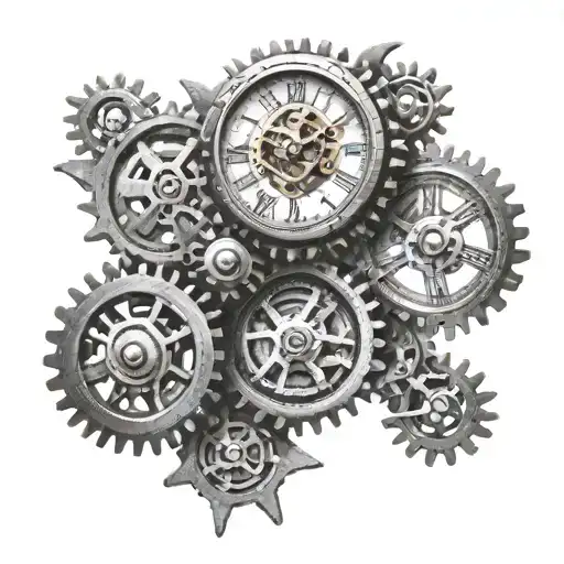Clock With Gears Incorporated