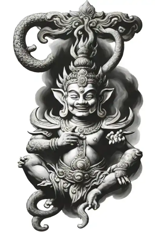 Thai Yaksha Black Grey