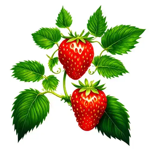 Strawberry Plant Growing