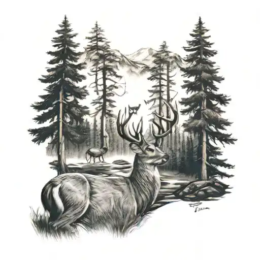 Deer In Forest