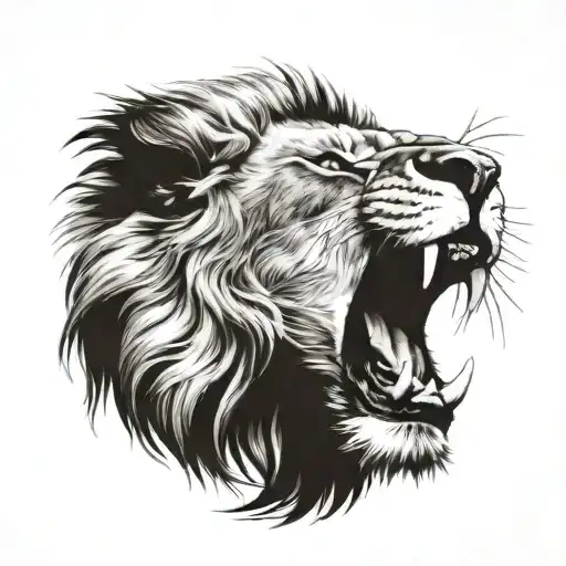 Lion Roaring