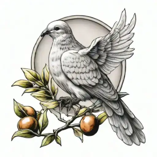 Dove With Olive Branch