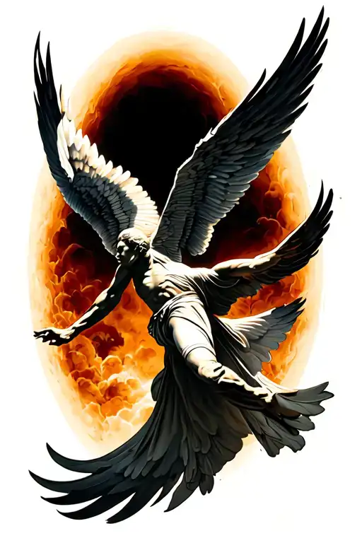 Icarus Flying Towards The Sun