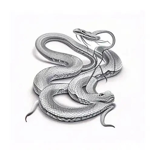 A Snake And 4 Centipedes