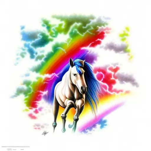 Horse And Rainbow