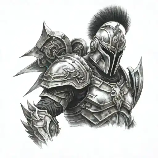 Cyber Spartan Warrior