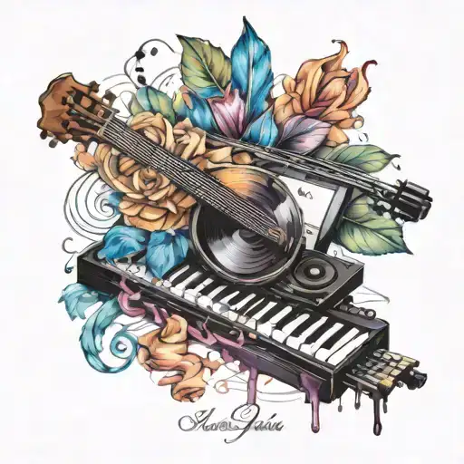 Music With Oil Painting Palette